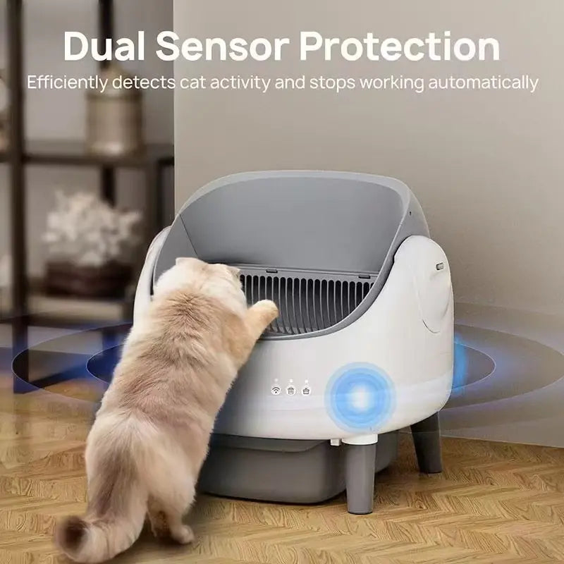 Smart Automatic Cat Litter Box | App-Steuerung, selbstreinigend