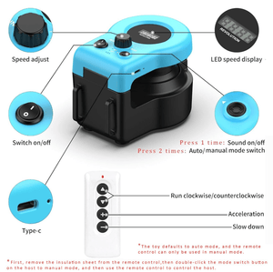 Interactive Remote Cat Toy — Automatic & Manual Feather Mouse Track Game, LCD Display, USB Rechargeable - petcareville