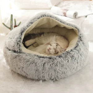 Plush Shell - Shaped Pet Bed