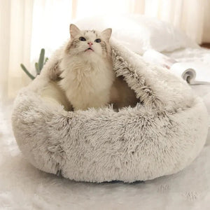 Plush Shell - Shaped Pet Bed