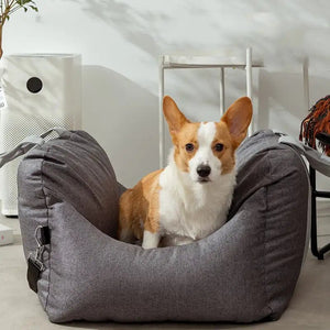Co-Driver Car Cushion — Plush Travel Kennel for Pets up to 10kg, Lightweight & Stylish - petcareville