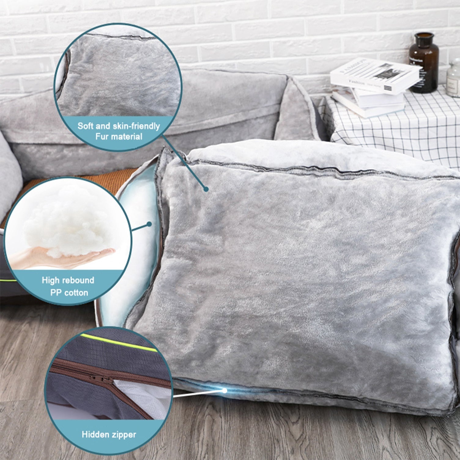 Dog Sofa Bed for Small & Medium Dogs — Orthopedic Lounger with Joint Support, Stylish Dog Couch Bed