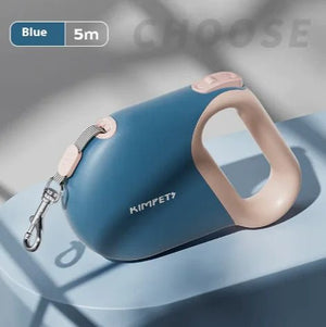 FlexiLock Pet Leash — Smooth Retractable Leash with Reliable Locking Mechanism, Durable ABS & Fabric, 3m & 5m - petcareville