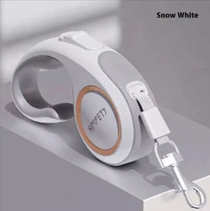 FlexiLock Pet Leash — Smooth Retractable Leash with Reliable Locking Mechanism, Durable ABS & Fabric, 3m & 5m - petcareville