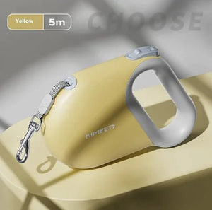 FlexiLock Pet Leash — Smooth Retractable Leash with Reliable Locking Mechanism, Durable ABS & Fabric, 3m & 5m - petcareville