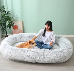 Giant Washable Dog Bed — Extra Large Plush PV Cover, Orthopedic PP Cotton Filling, Durable & Cozy 4XL-6XL Sizes