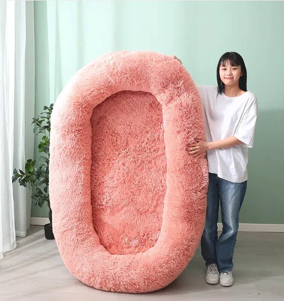 Giant Washable Dog Bed — Extra Large Plush PV Cover, Orthopedic PP Cotton Filling, Durable & Cozy 4XL-6XL Sizes