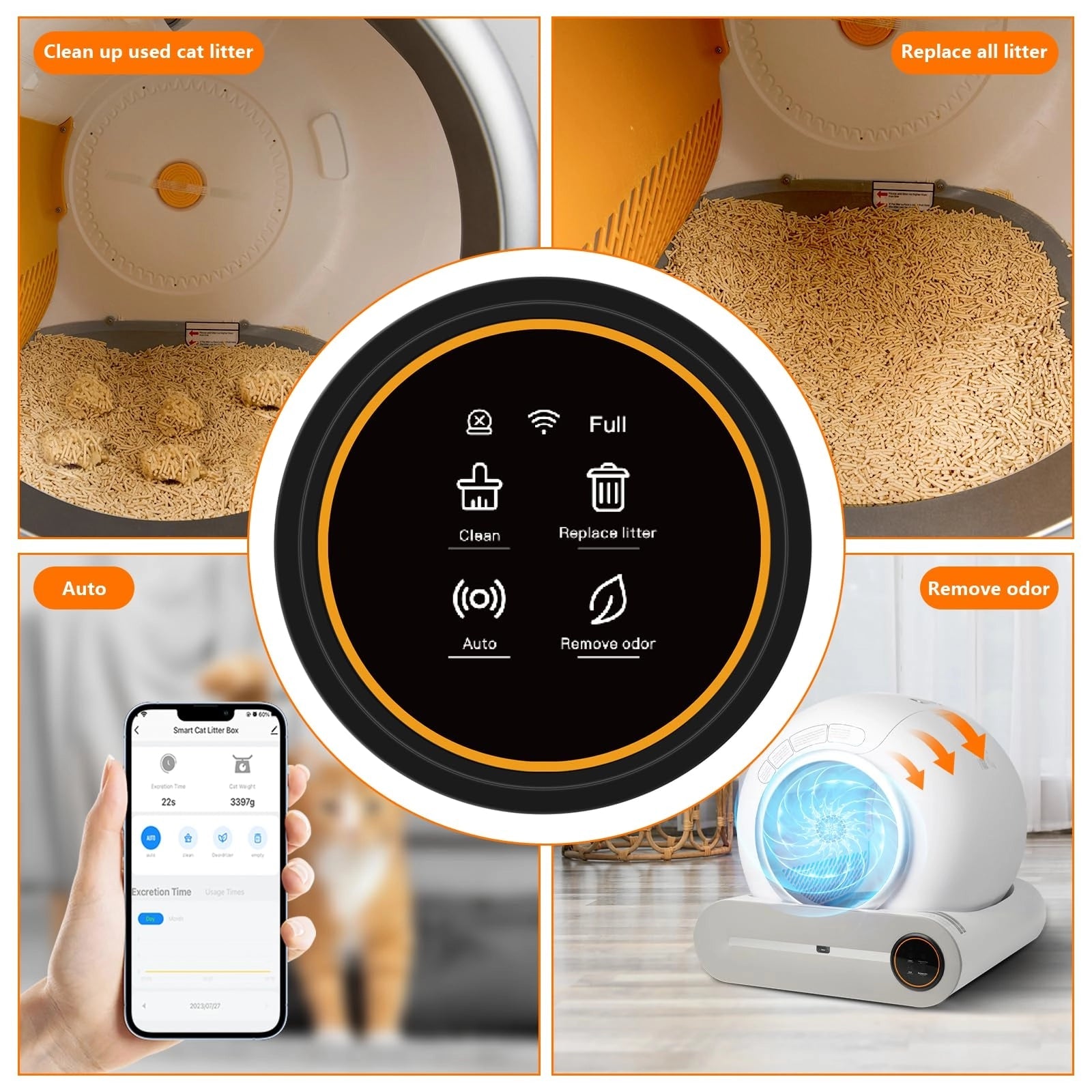 Automatic Cat Litter Box with App – Effortless Cleaning - petcareville