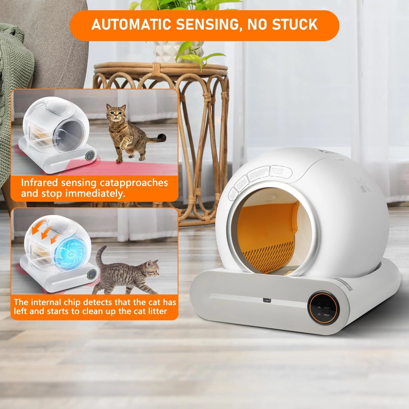 Automatic Cat Litter Box with App – Effortless Cleaning - petcareville