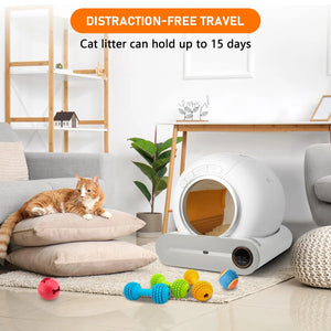 Automatic Cat Litter Box with App – Effortless Cleaning - petcareville