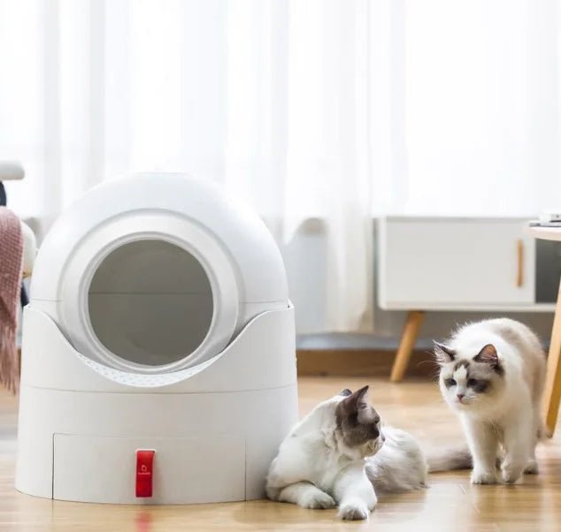 Semi-Automatic Cat Litter Box – Smart, Easy, Odor Control - petcareville